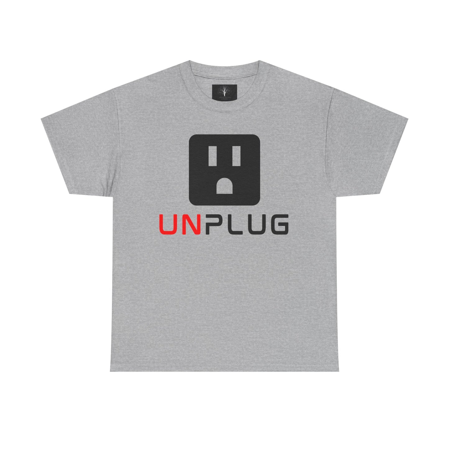Unplug, Unisex Heavy Cotton Tee