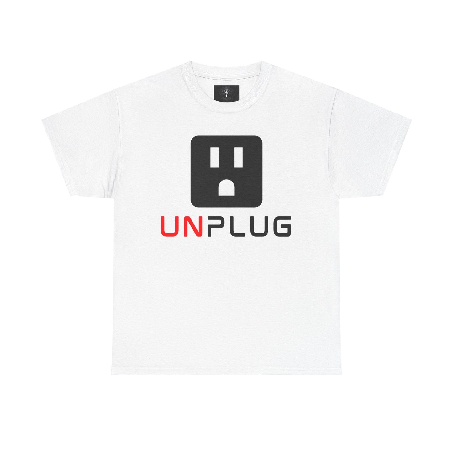 Unplug, Unisex Heavy Cotton Tee