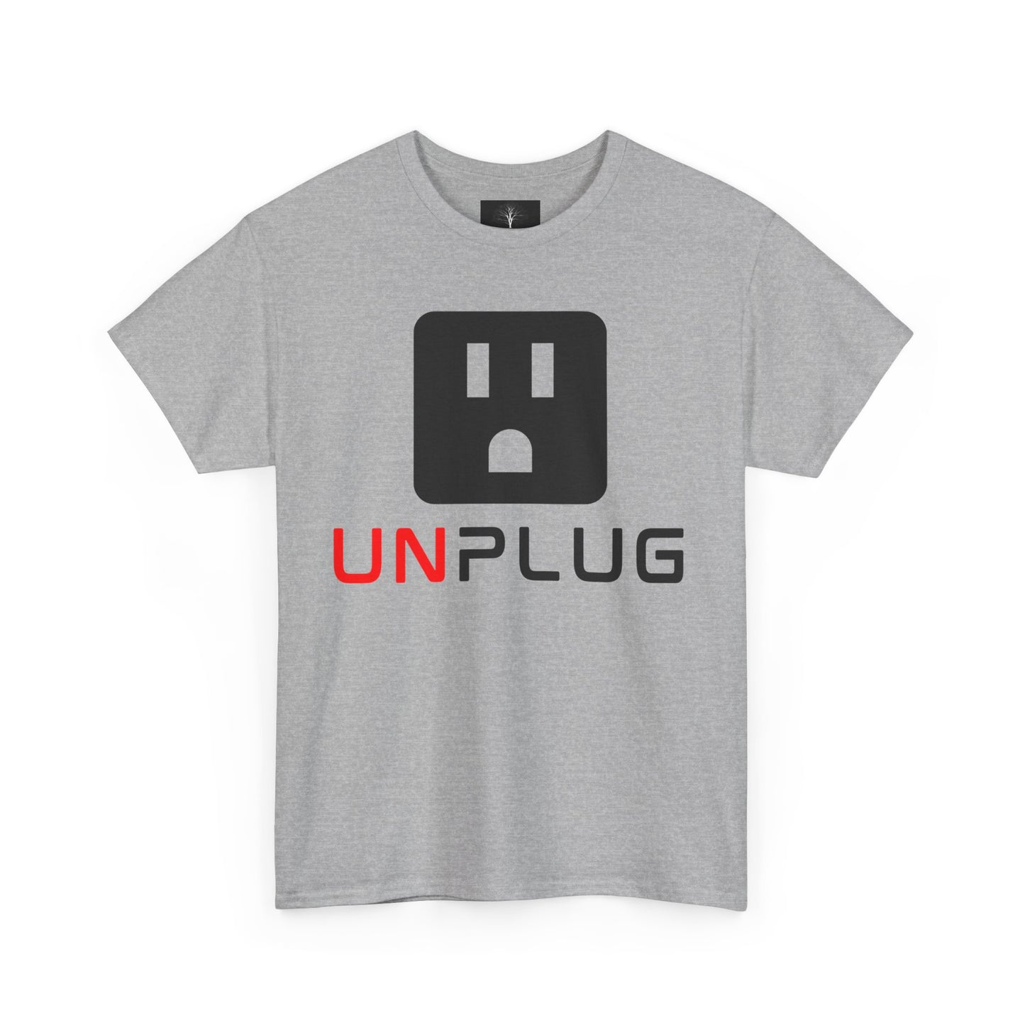 Unplug, Unisex Heavy Cotton Tee
