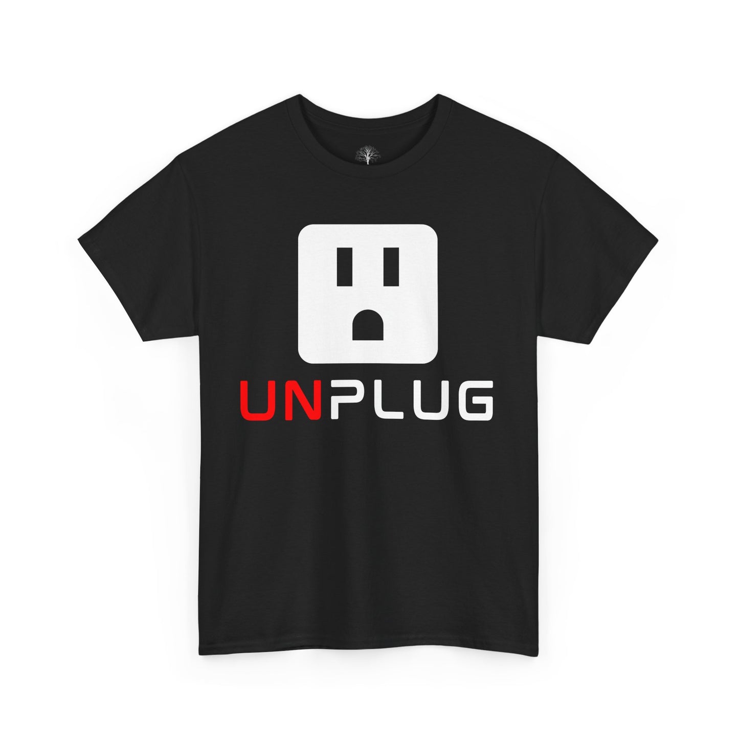 Unplug, Unisex Heavy Cotton Tee