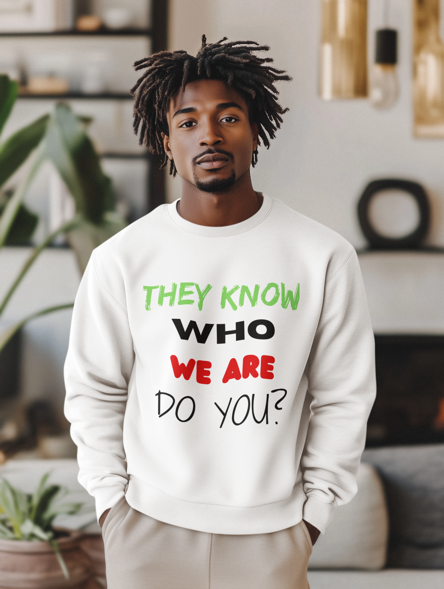 They Know Who We Are Do You?, Unisex Heavy Blend™ Crewneck Sweatshirt